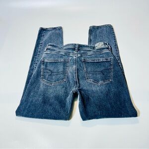 American Eagle Outfitters jeans Mom jeans high rise dark gray wash women Size 0